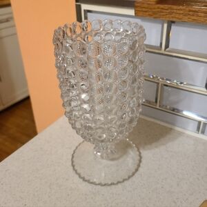 Clear Hobnail Vase